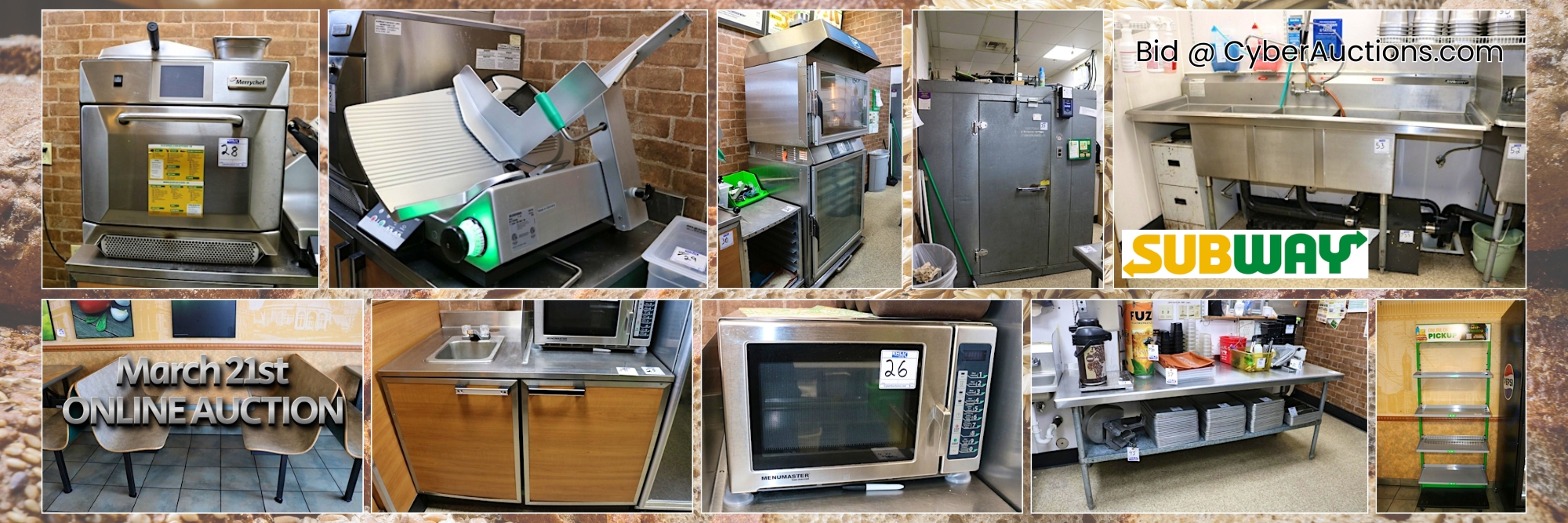 Subway Sandwiches Auction